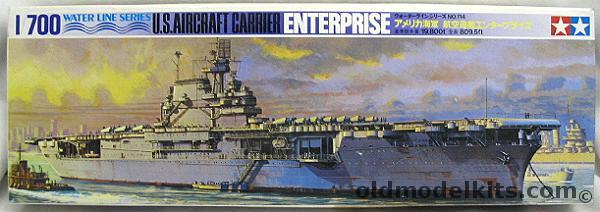 Tamiya 1/700 USS Enterprise CV-6 Aircraft Carrier Plus Trumpeter Airwing Of F4F Wildcats SBD Dauntless And TBD Devestators, 77514-1300 plastic model kit